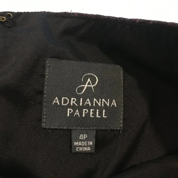 Adrianna Papell Leopard Purple Sheath Midi Dress - Picture 7 of 12